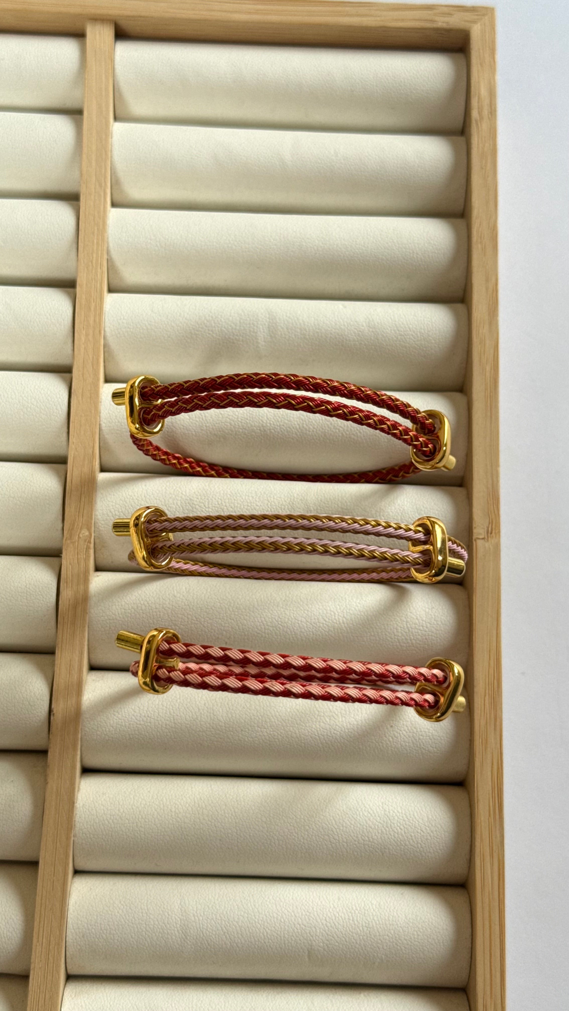 Fannah bracelet (pink & red)
