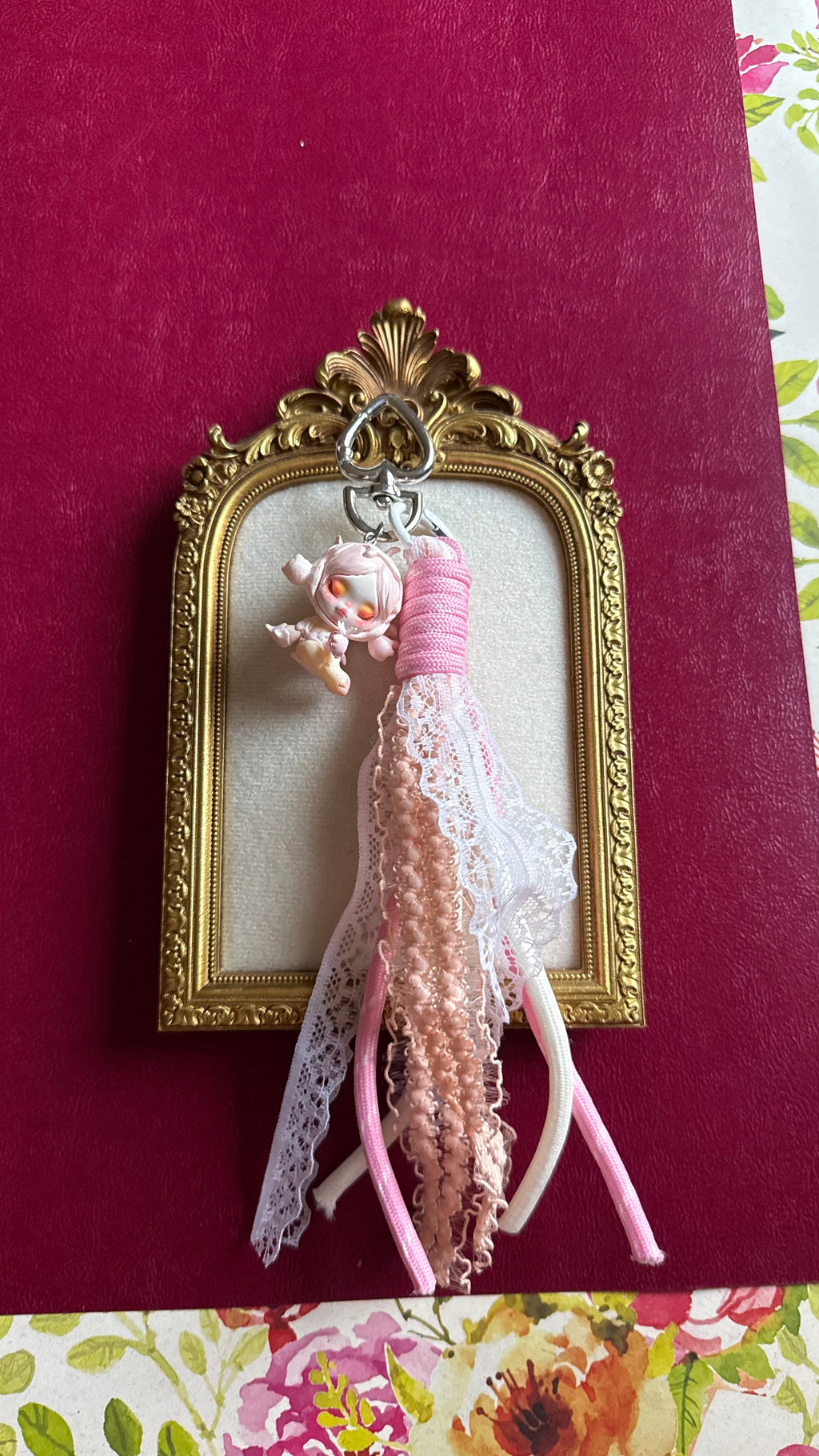 Skull doll keychain-4