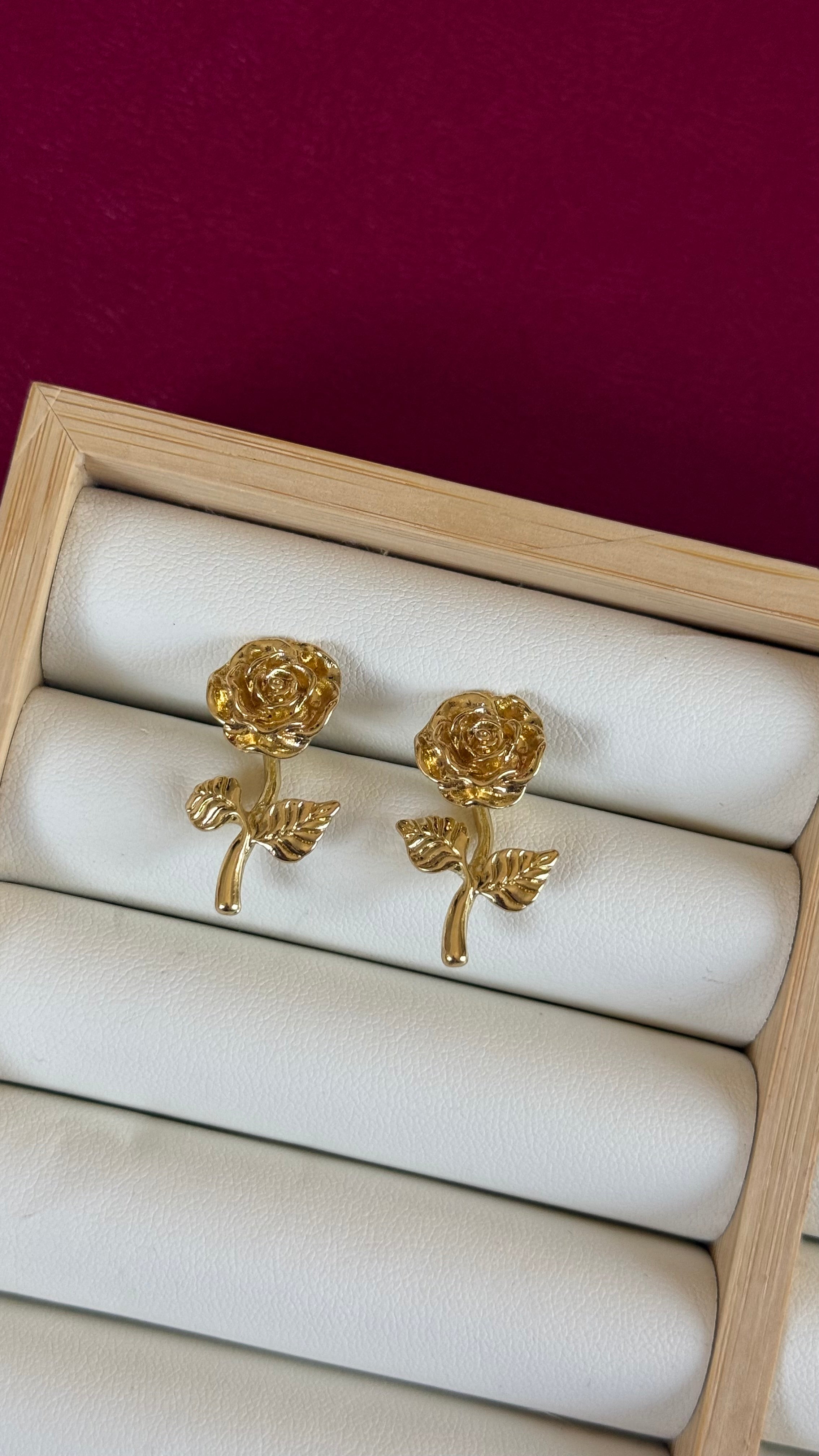 Rose earrings