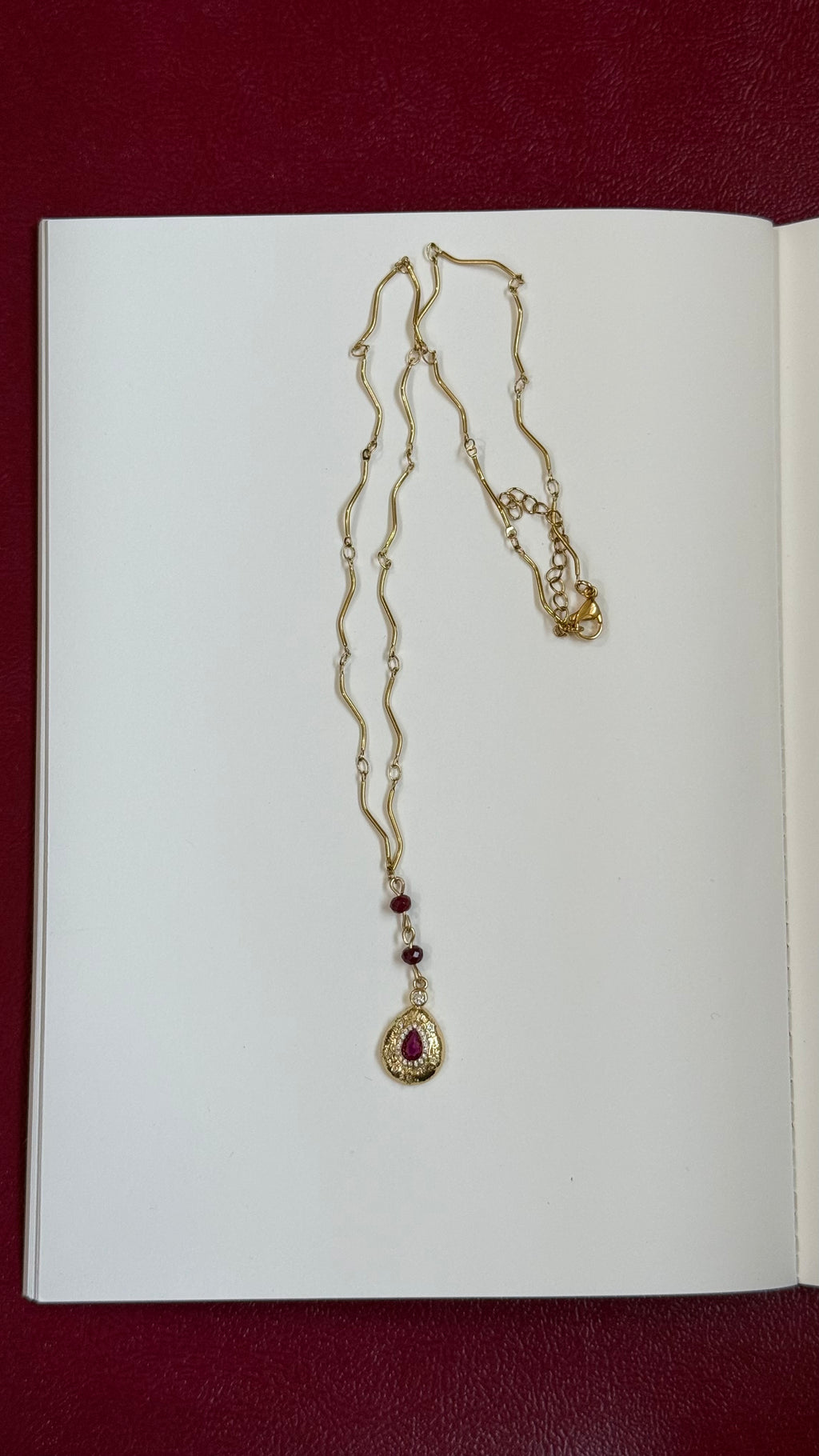 Red stone Heirloom chain