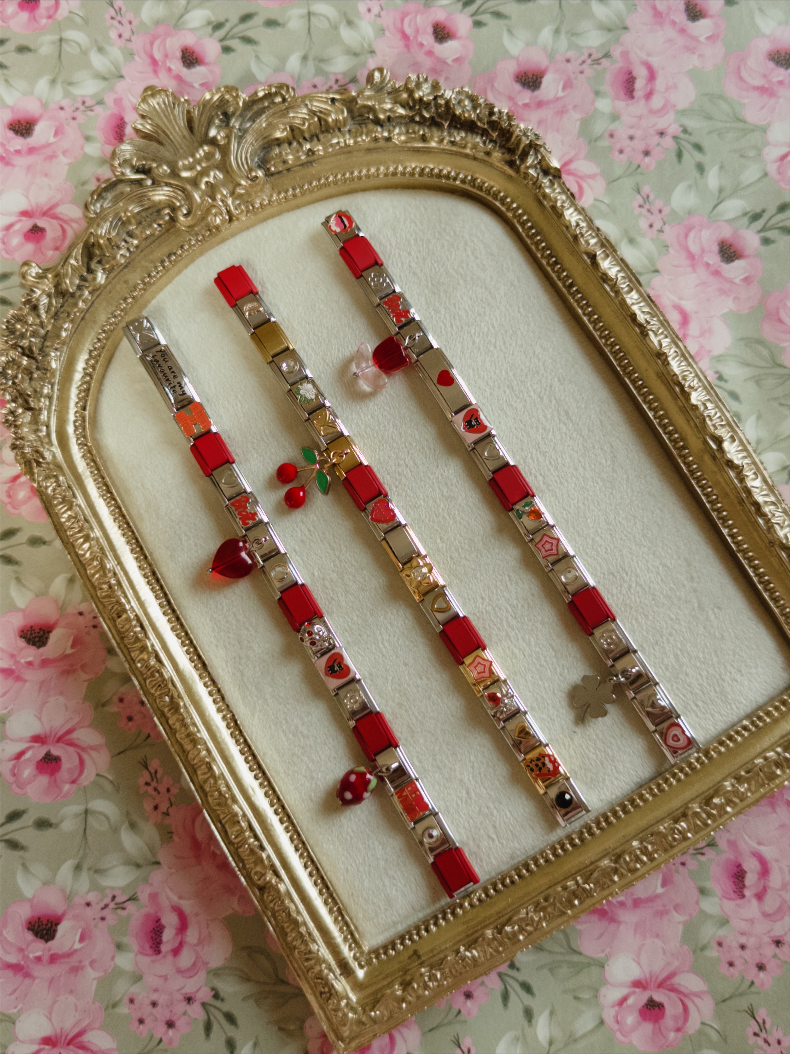 Red theme bracelet