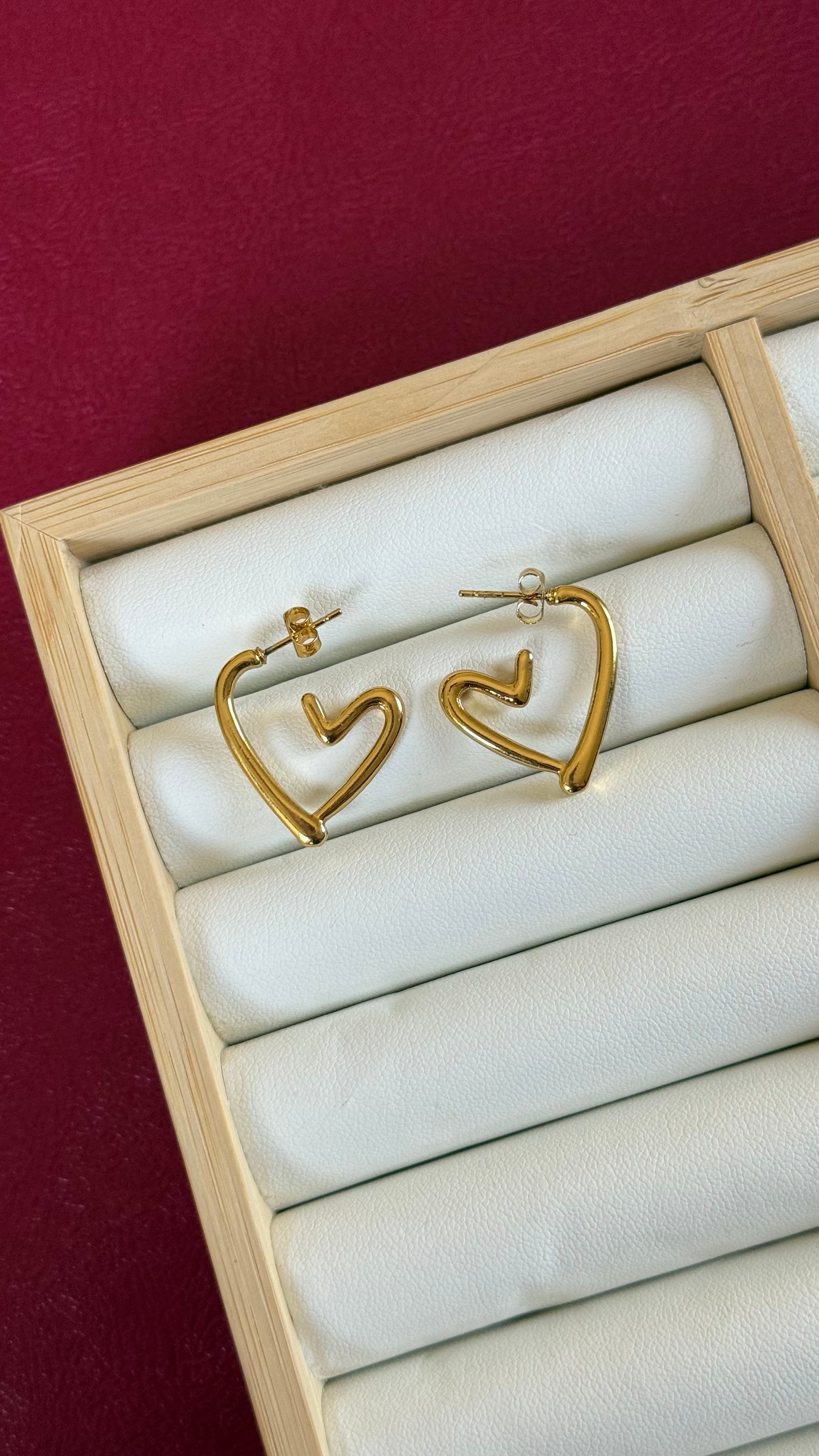 Butterfly-heart earrings
