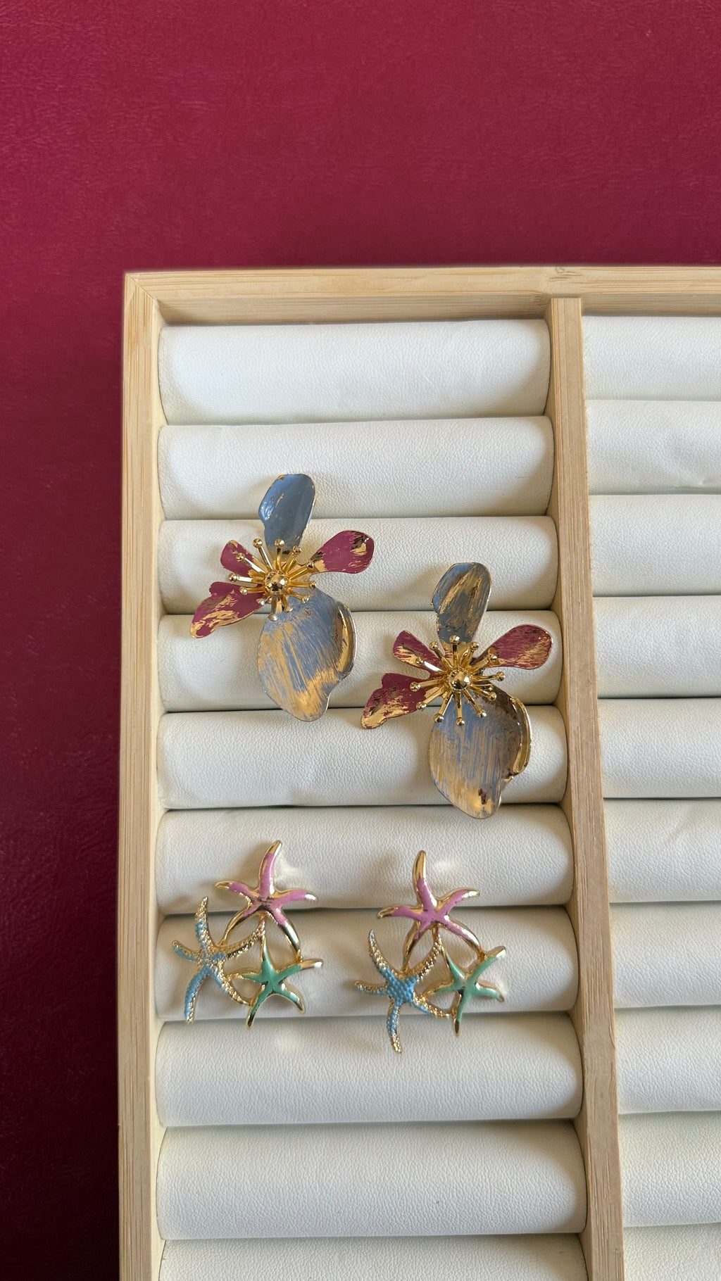 Colourful earrings