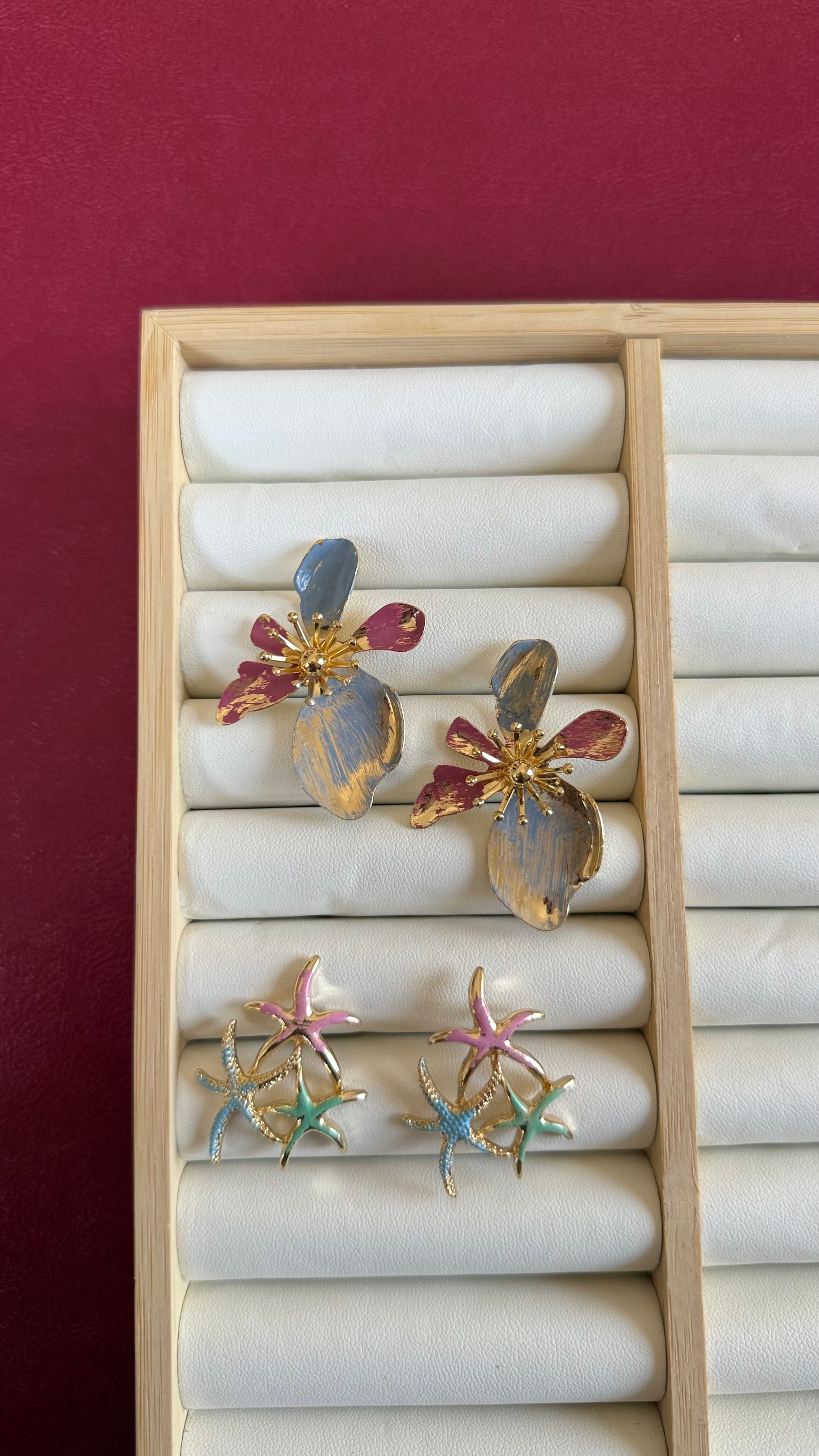 Colourful earrings