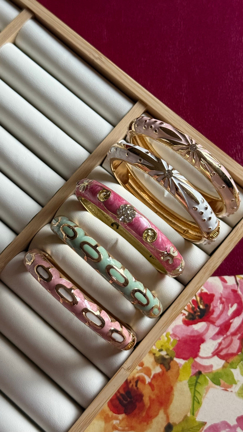 More enamel bangles