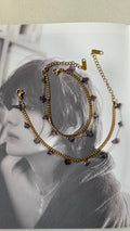 Purple stone bracelet