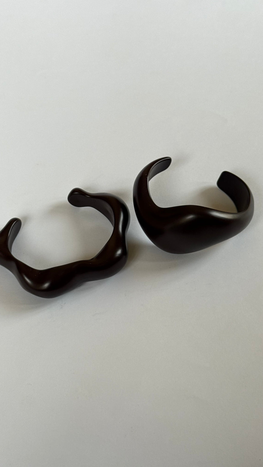 Dark brown matte resin Bangle