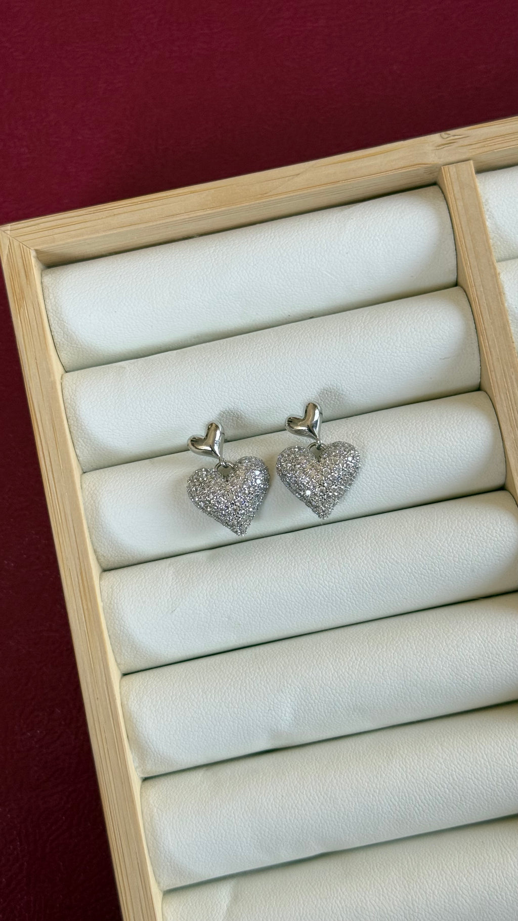 Heart of diamond earring