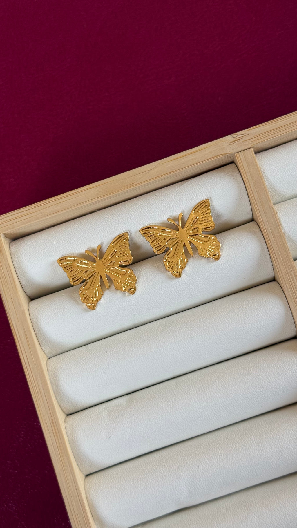 Butterfly-heart earrings