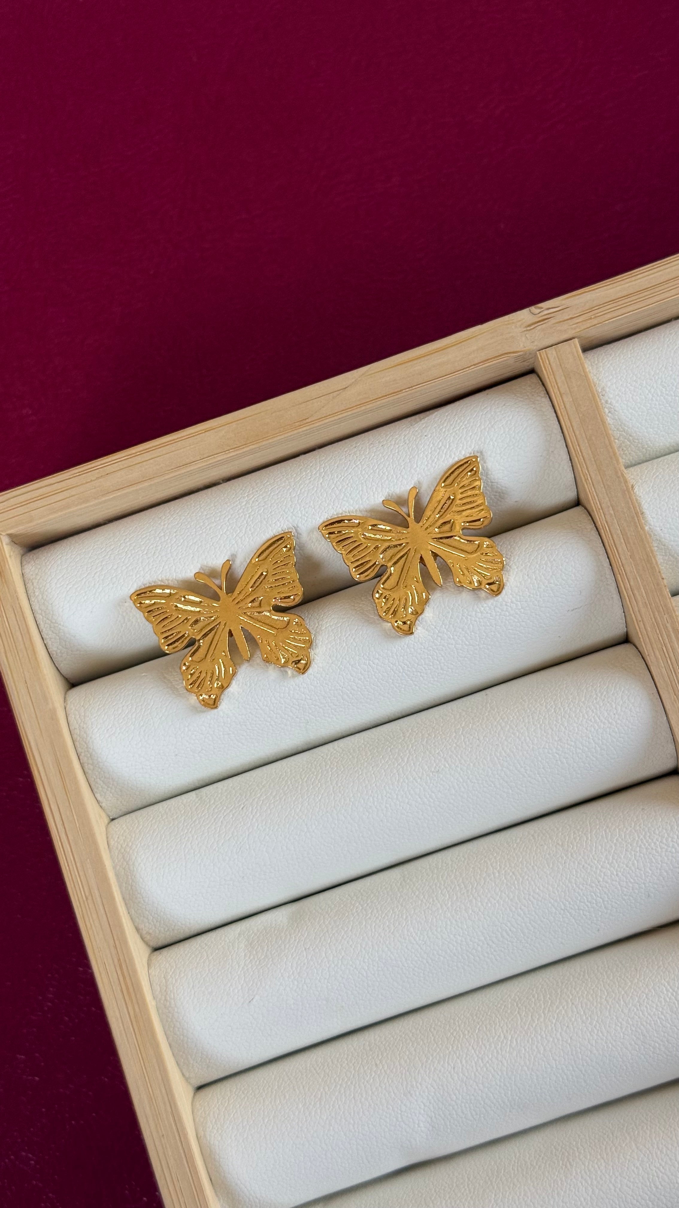 Butterfly-heart earrings