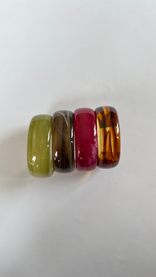Colorful resin Bangle