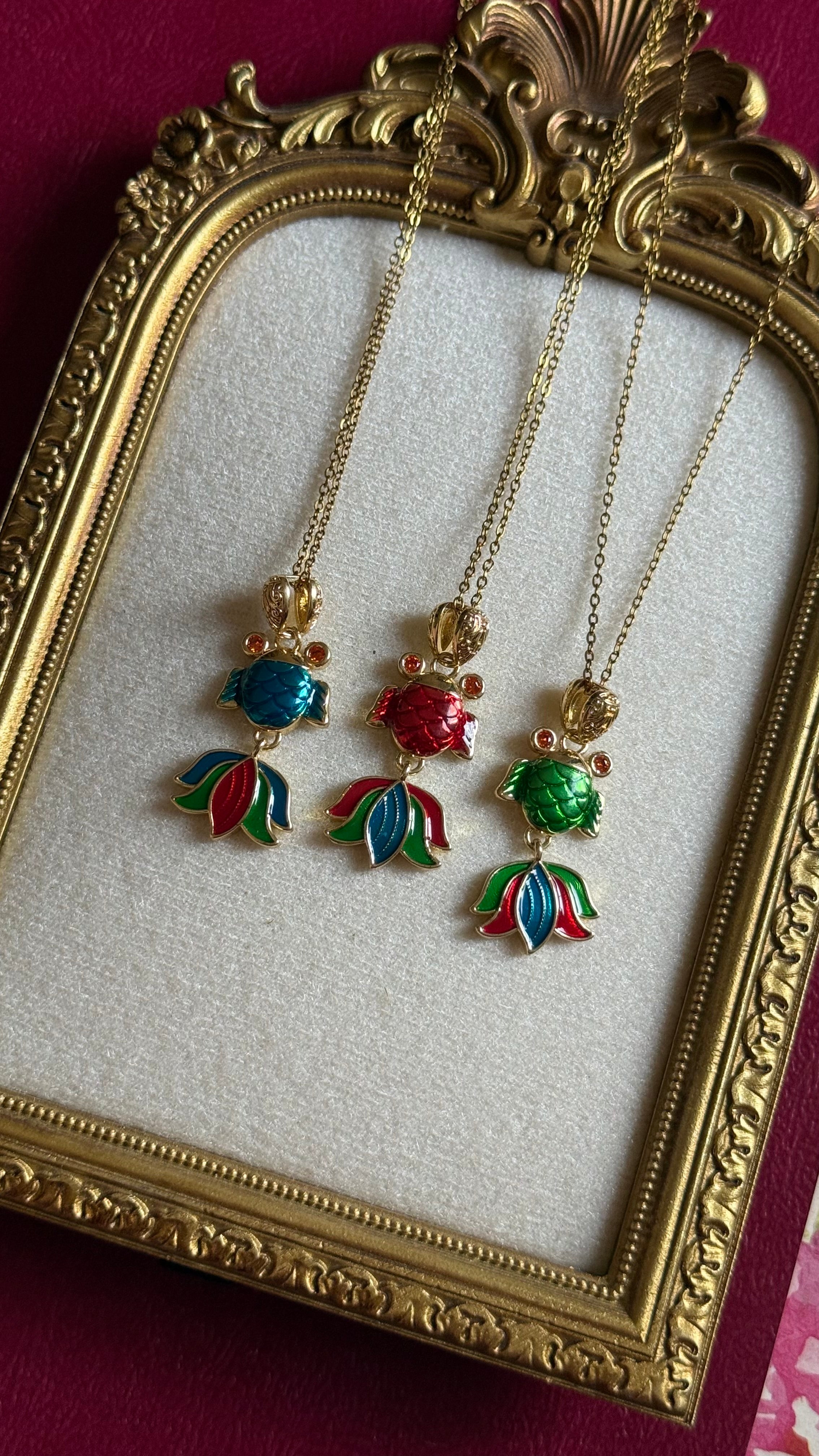 Fish necklaces