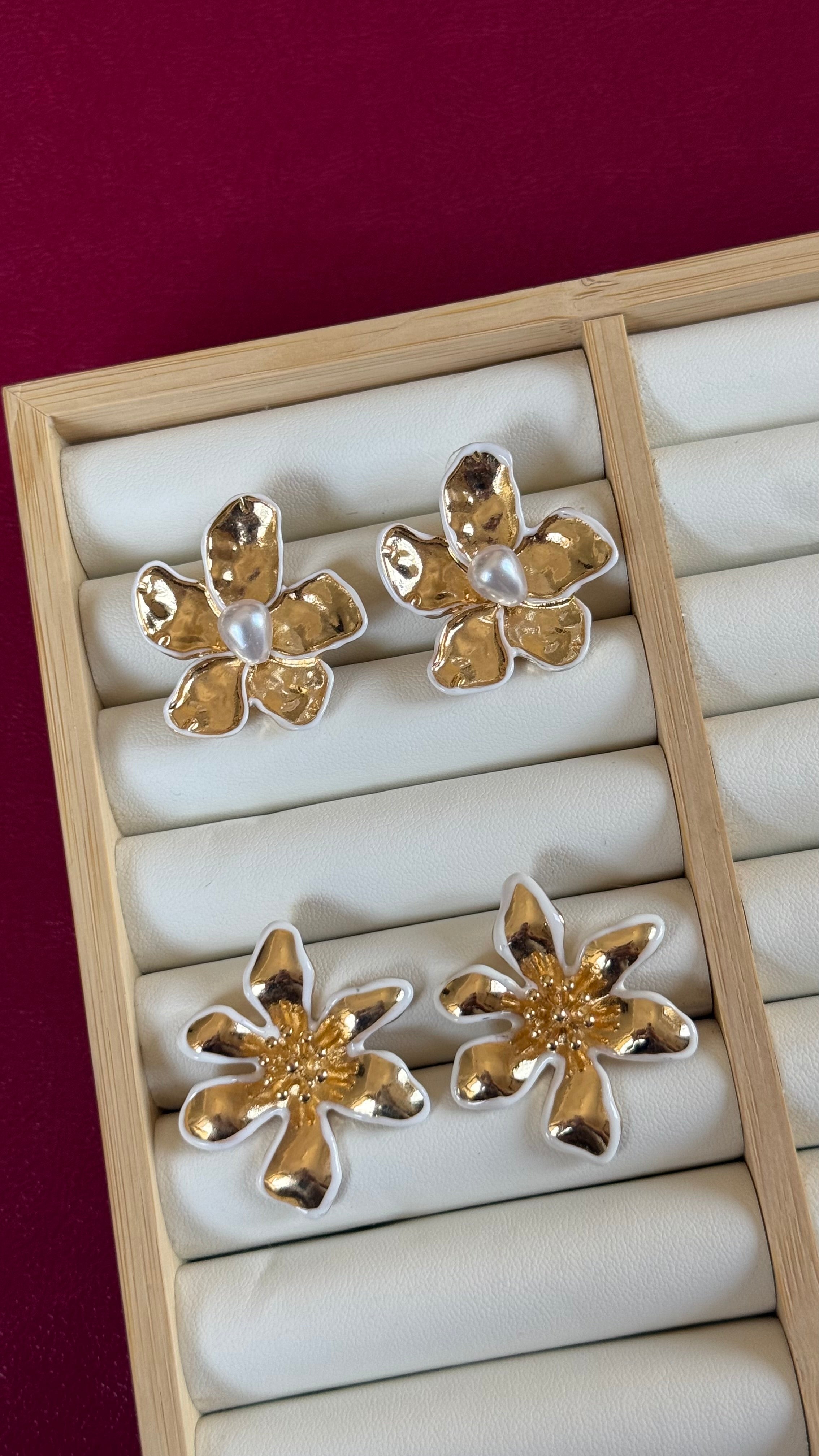 Flower earrings