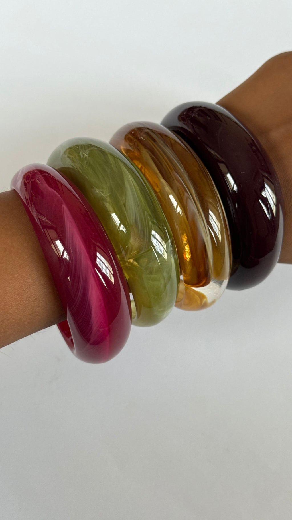 Colorful resin Bangle
