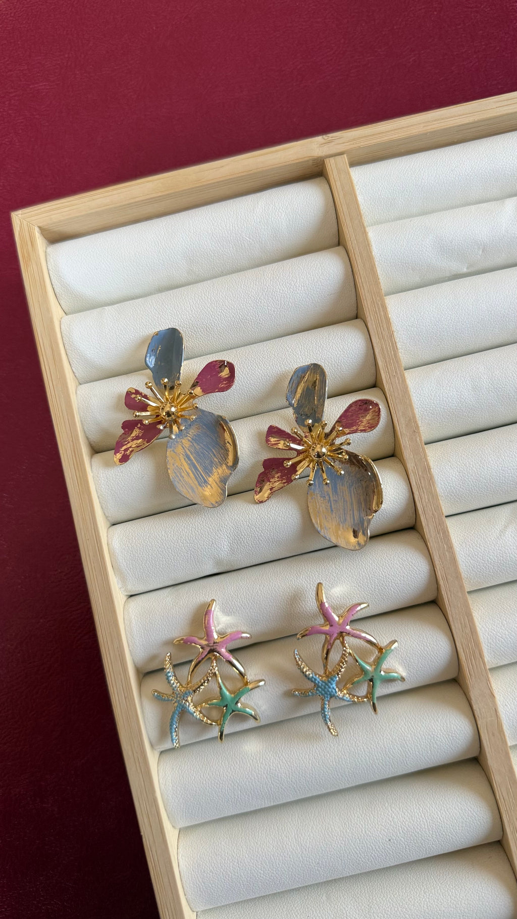 Colourful earrings