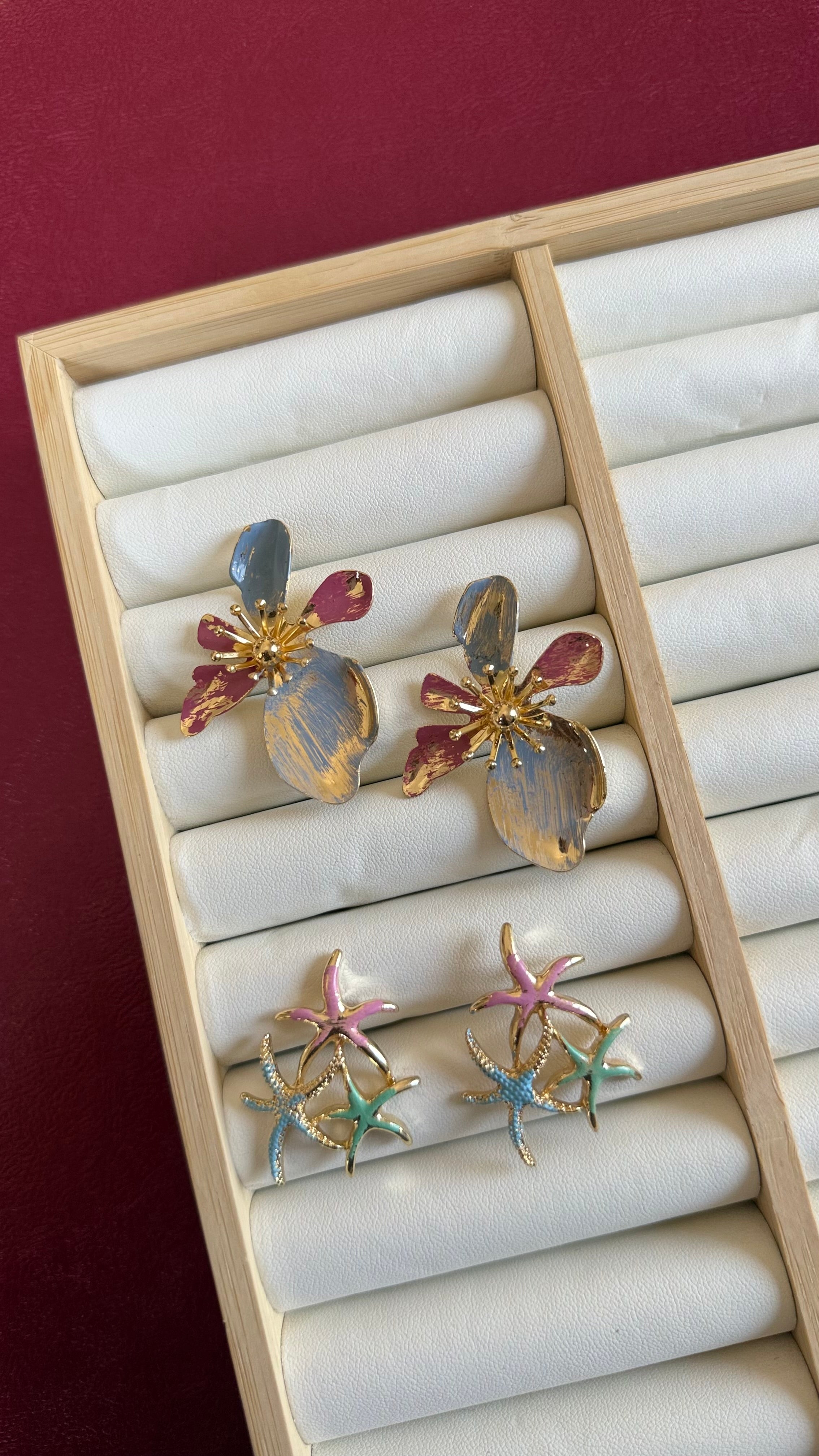 Colourful earrings