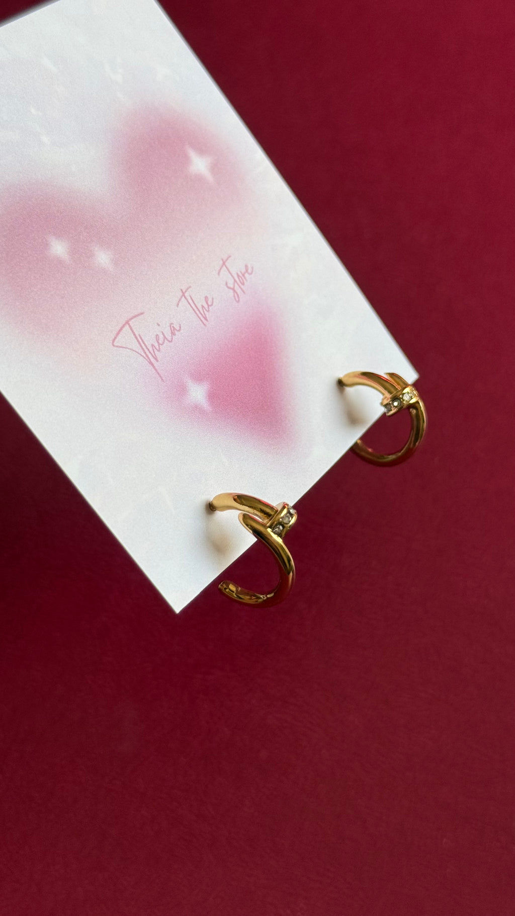 Nail earrings