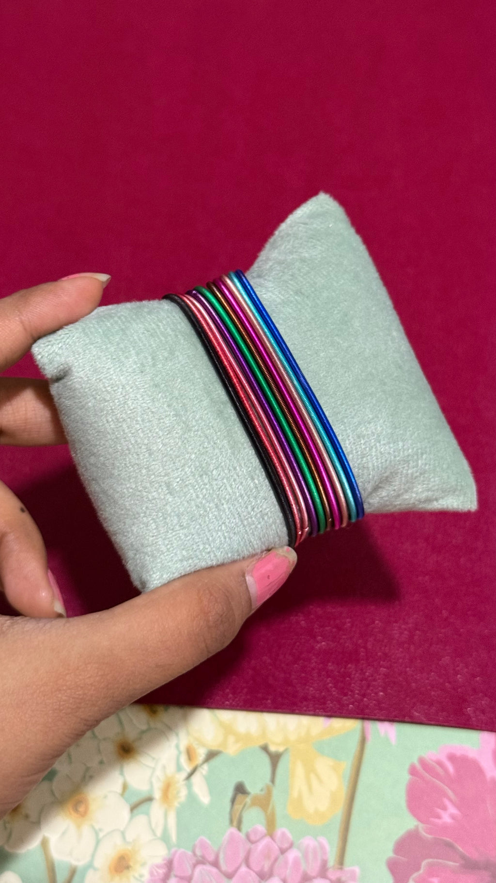 Colorful elastic bracelet