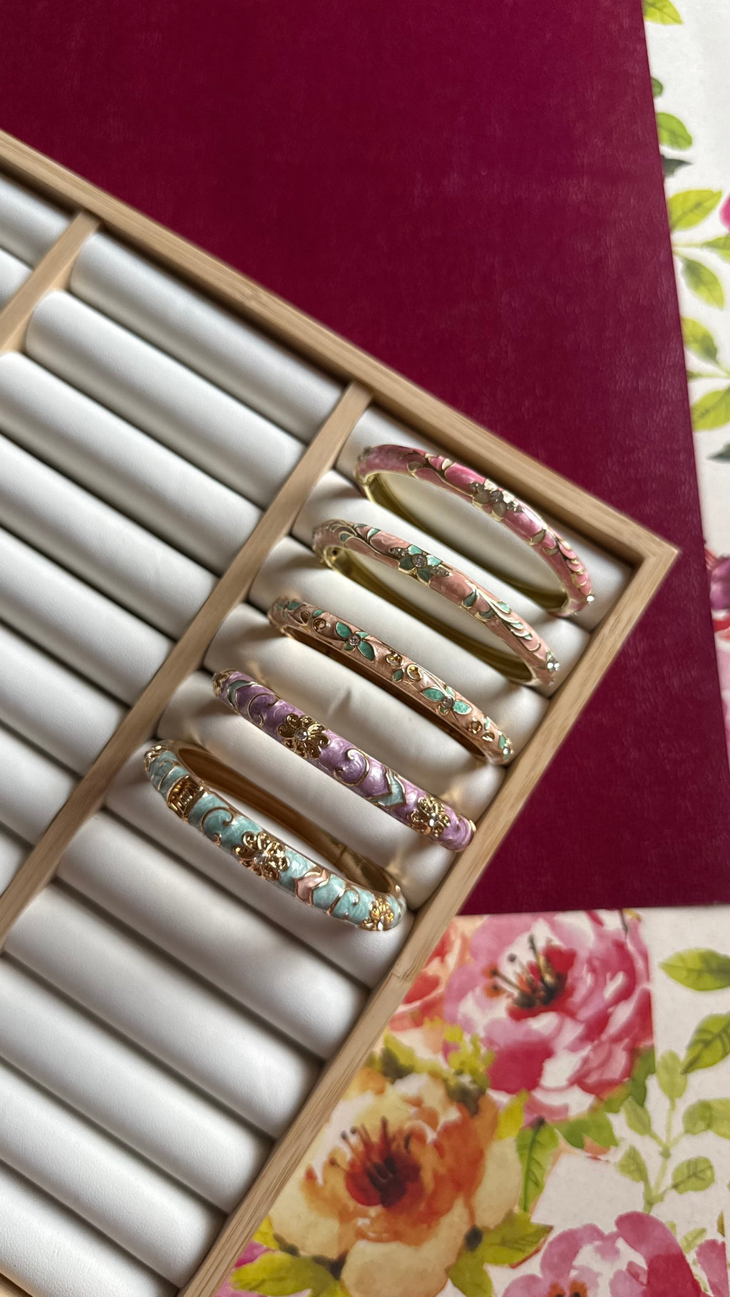 Floral bangles
