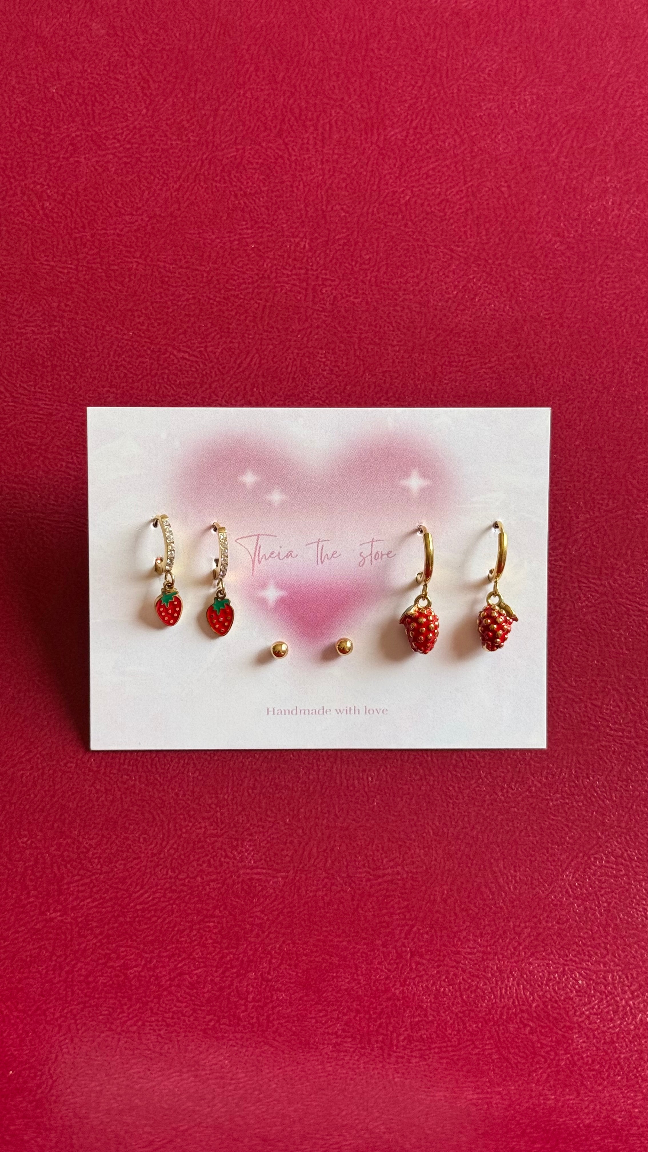 Strawberry piercing set