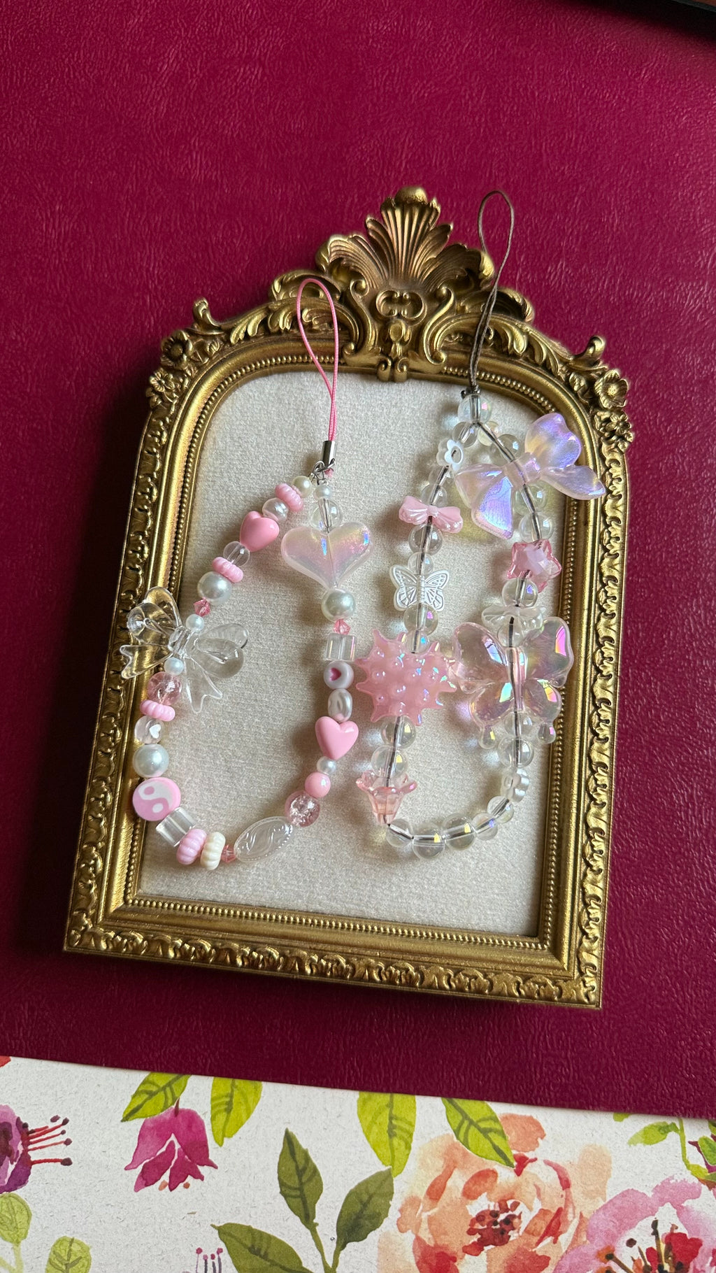 Pink phonecharm