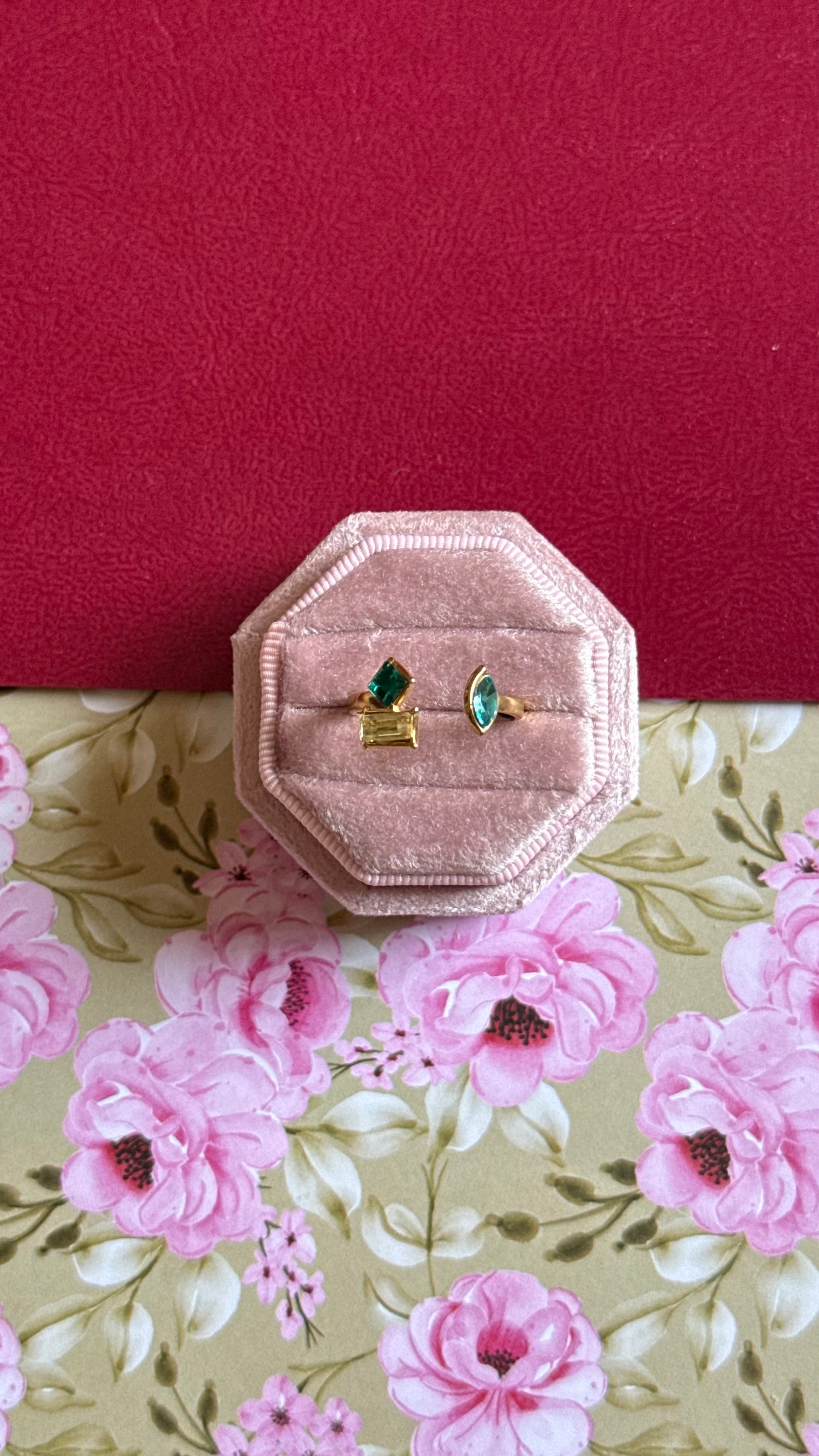 green yellow stone ring