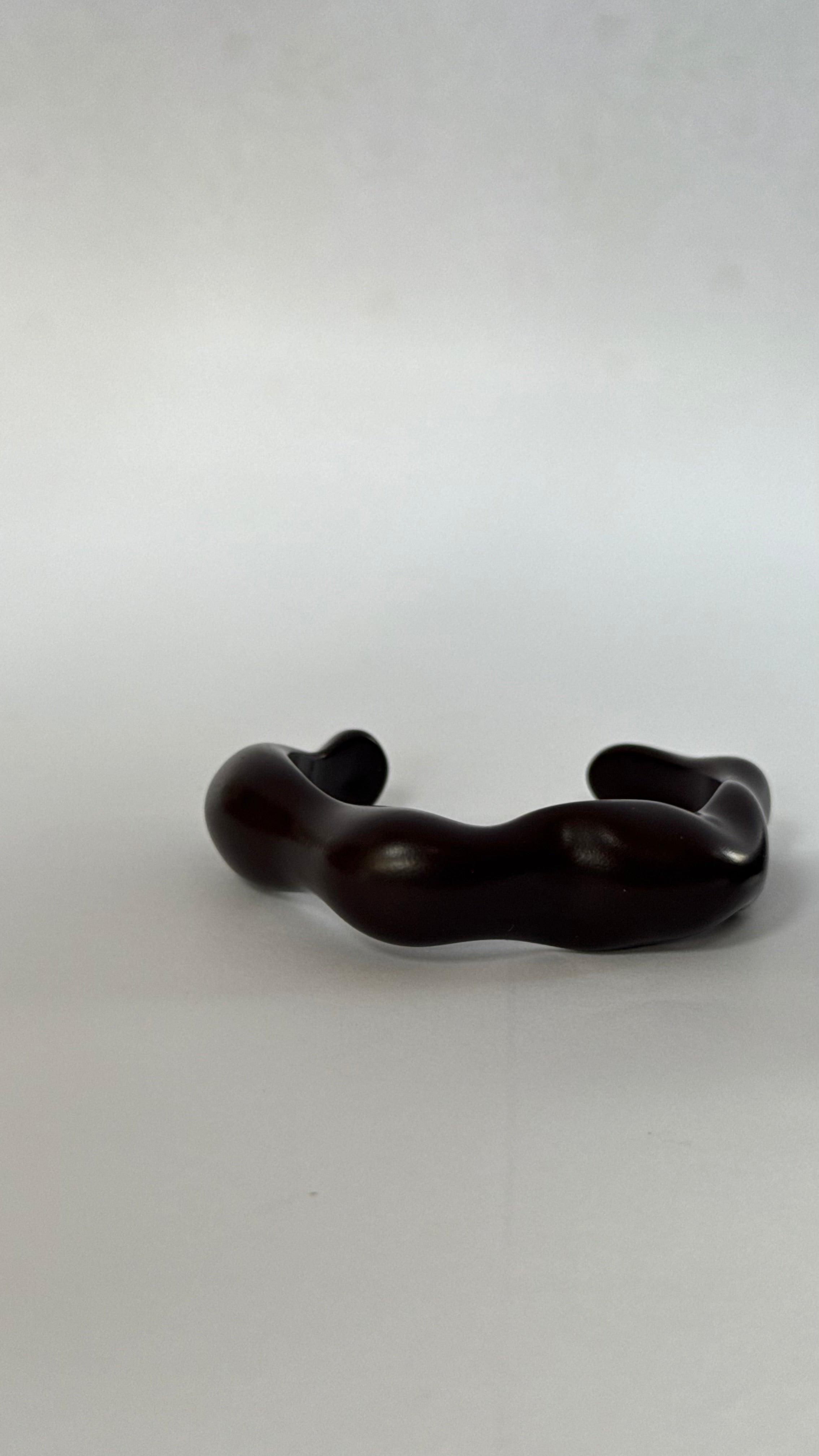 Dark brown matte resin Bangle