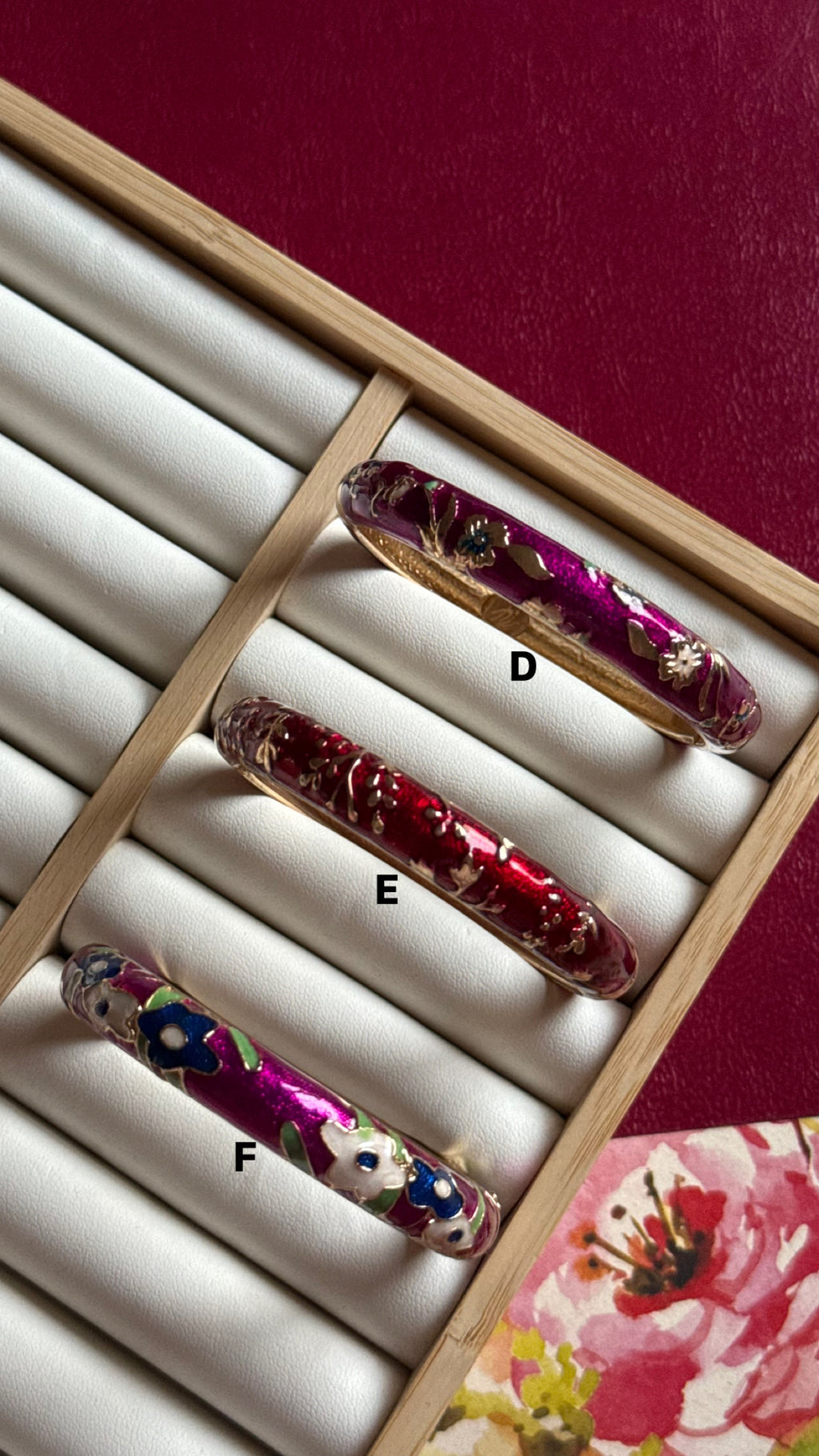 More enamel bangles