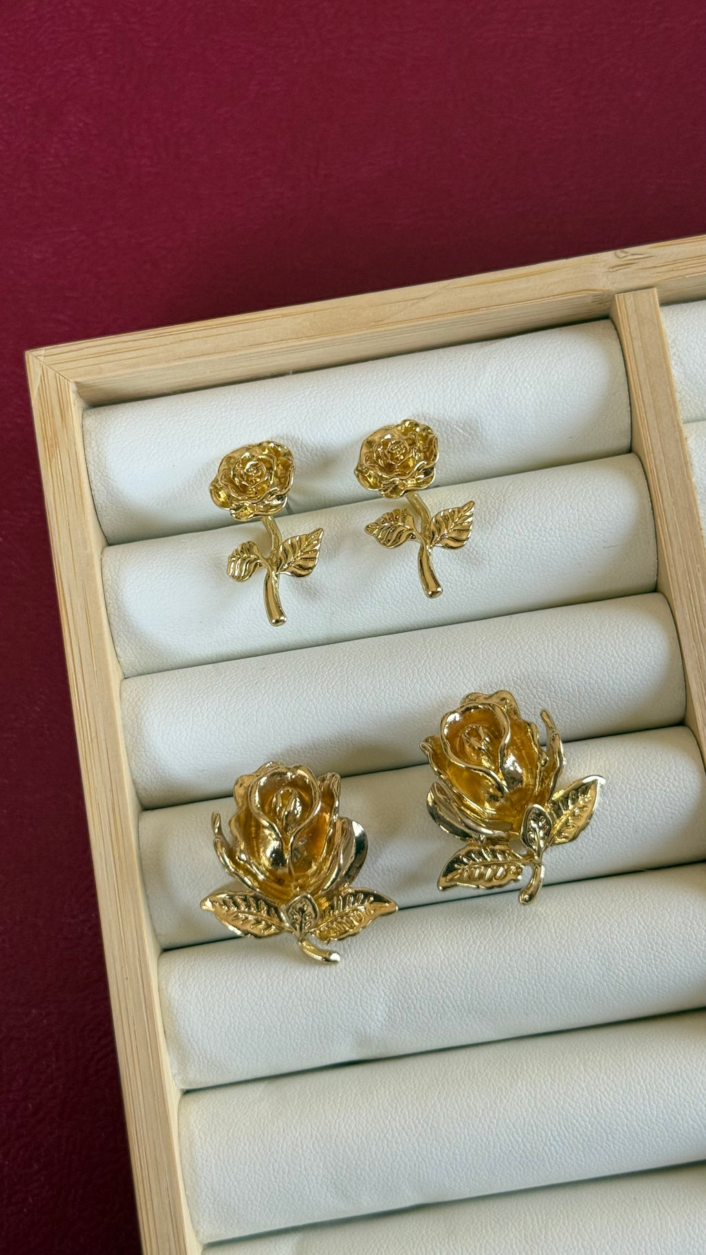 Rose earrings