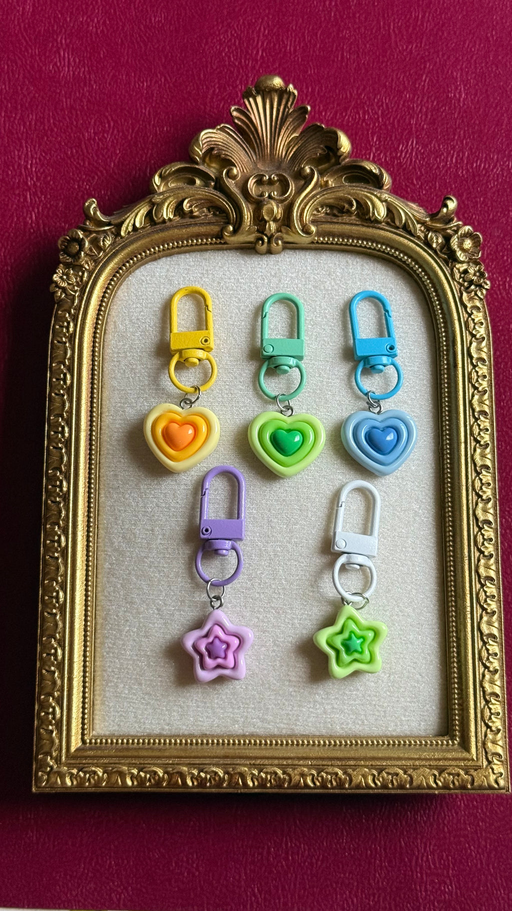 Heart-Star keychain