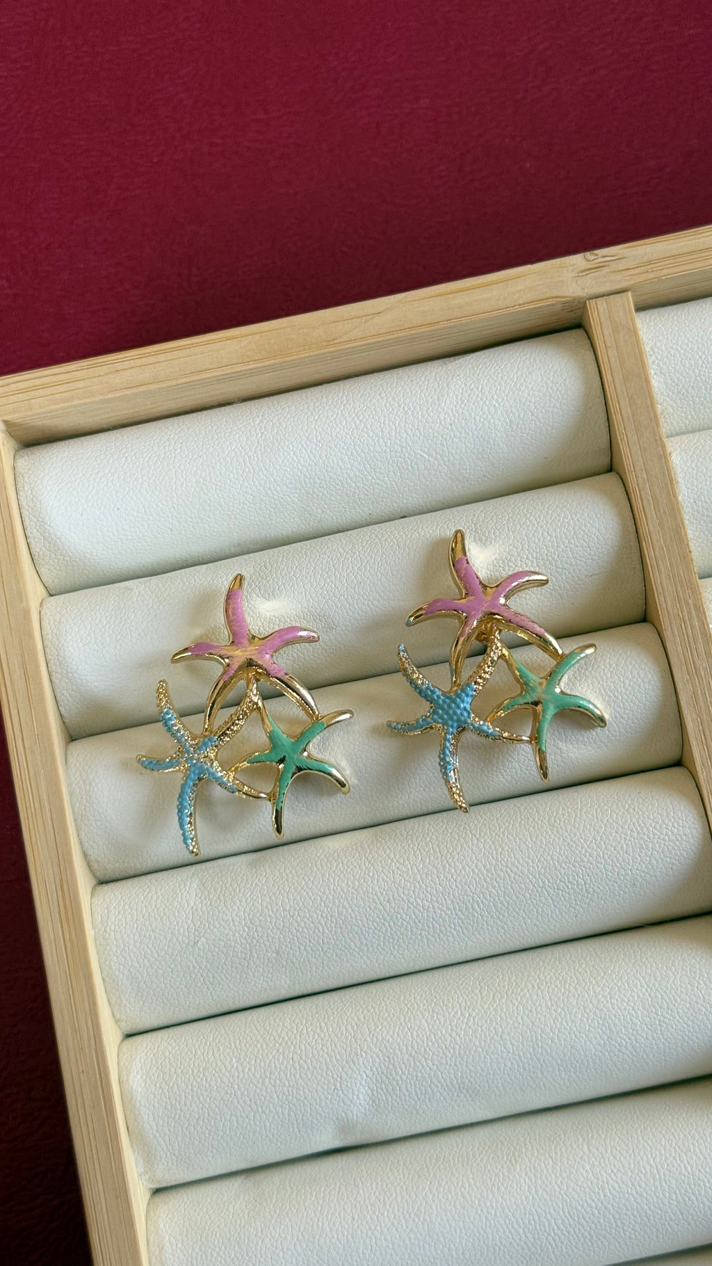 Colourful earrings