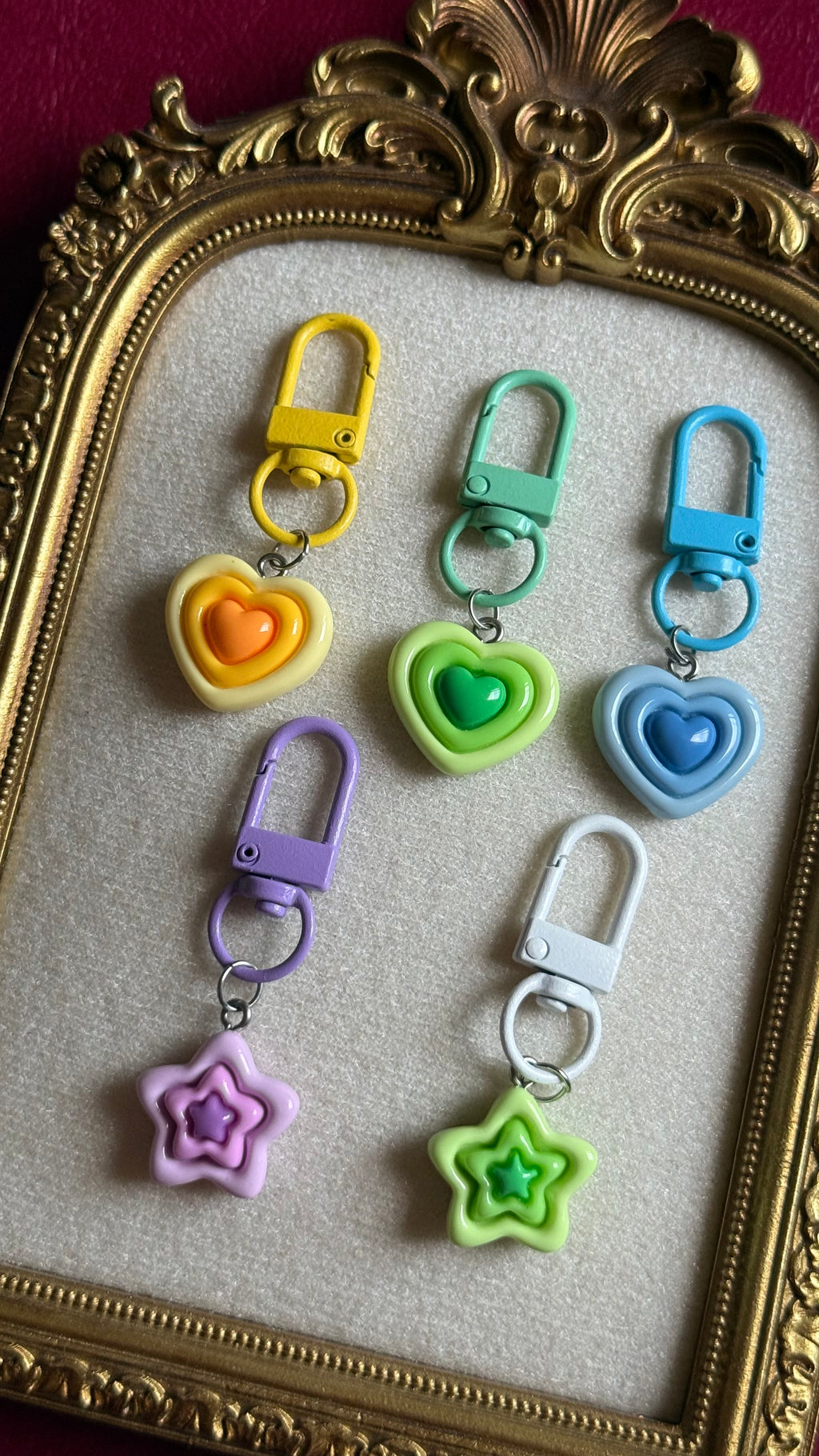Heart-Star keychain
