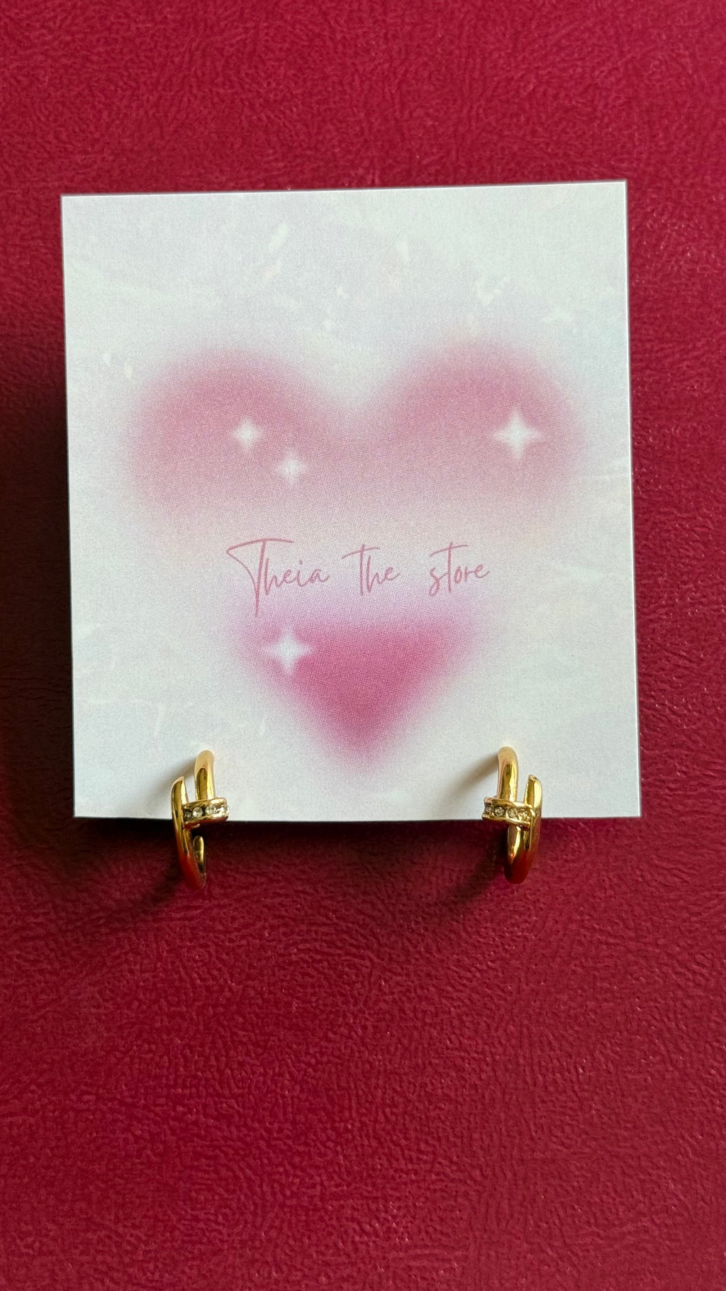 Nail earrings