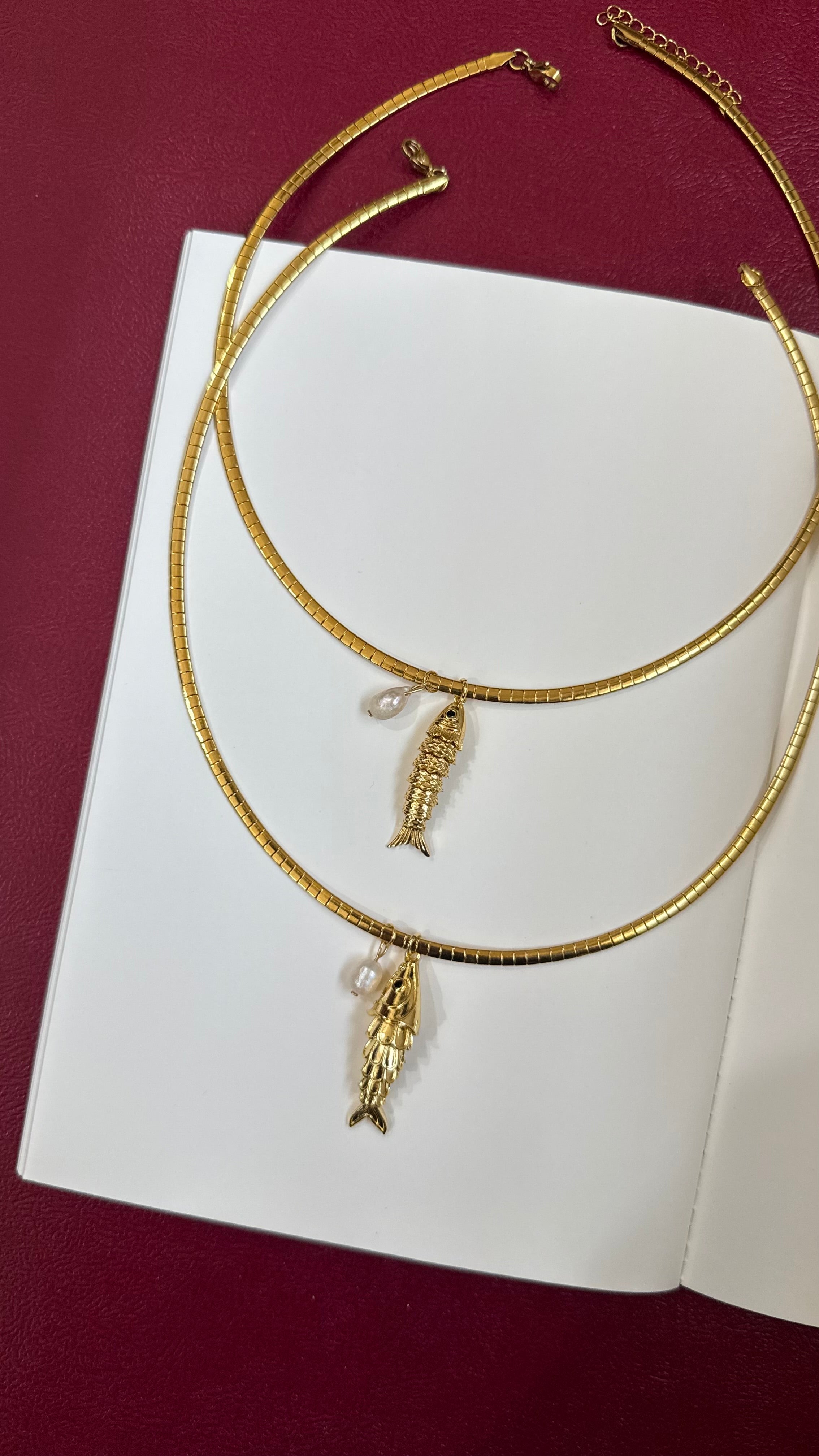 Koi fish chain gold