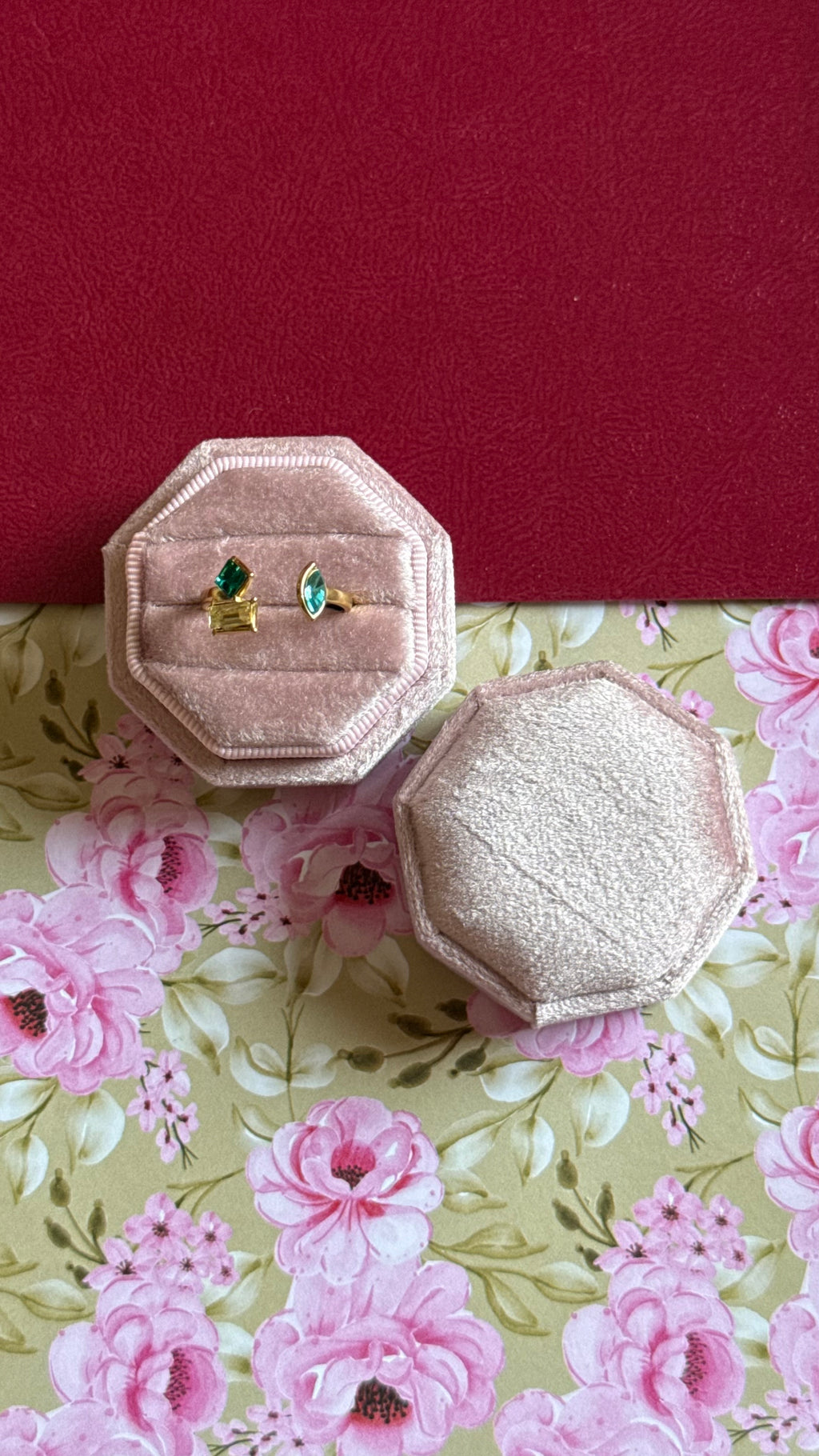 green yellow stone ring