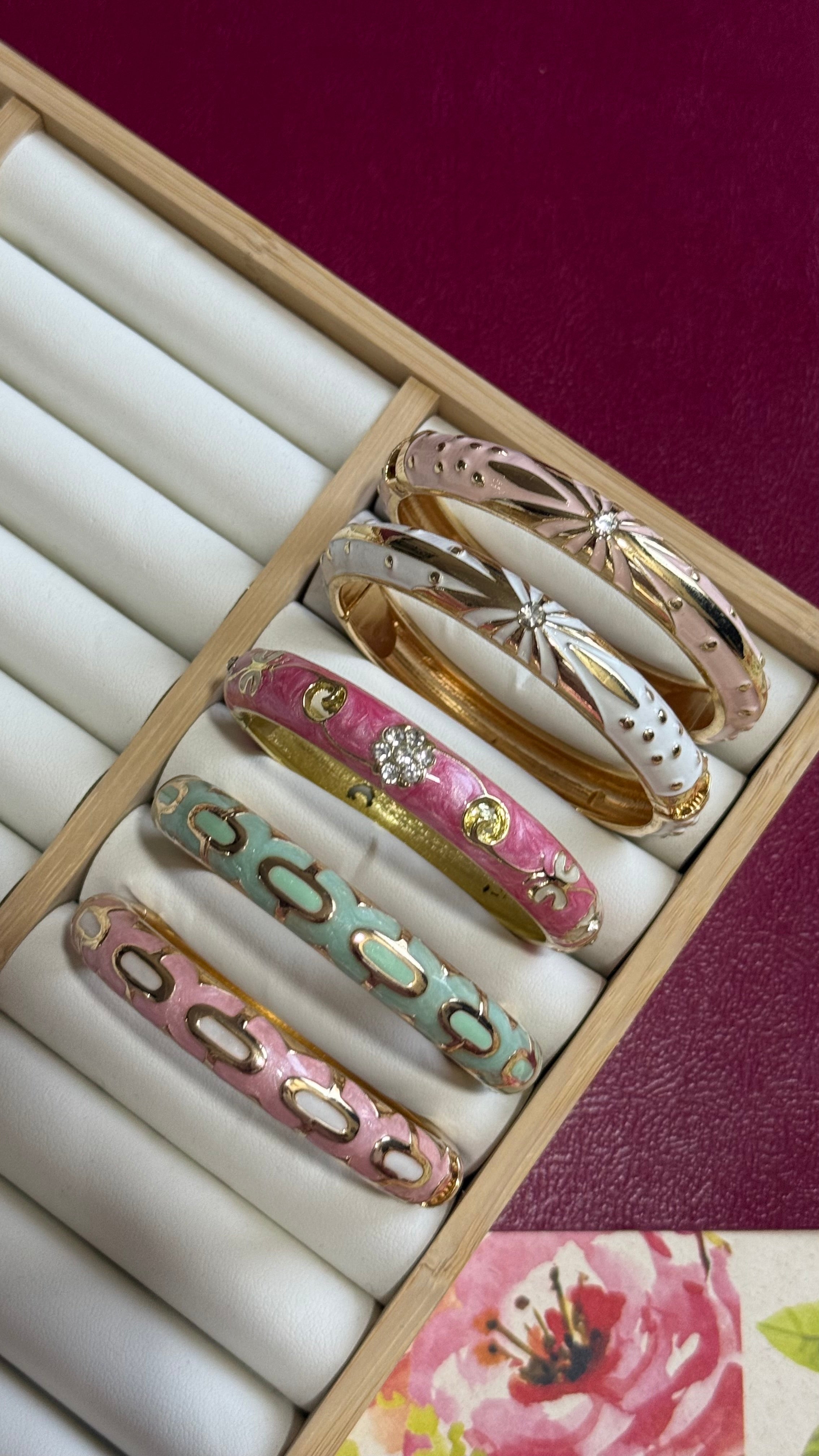 More enamel bangles