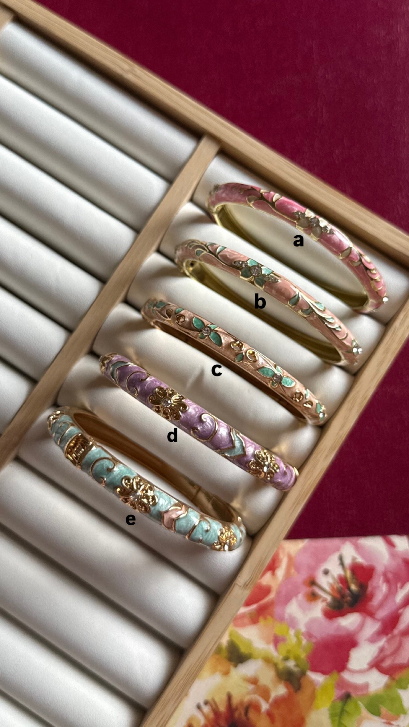 Floral bangles