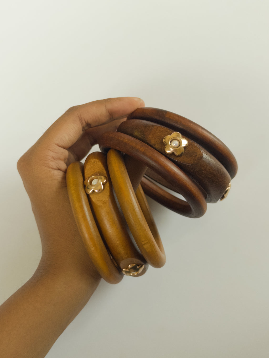 Set of 3 wooden Bangle