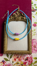 Blue fish necklace